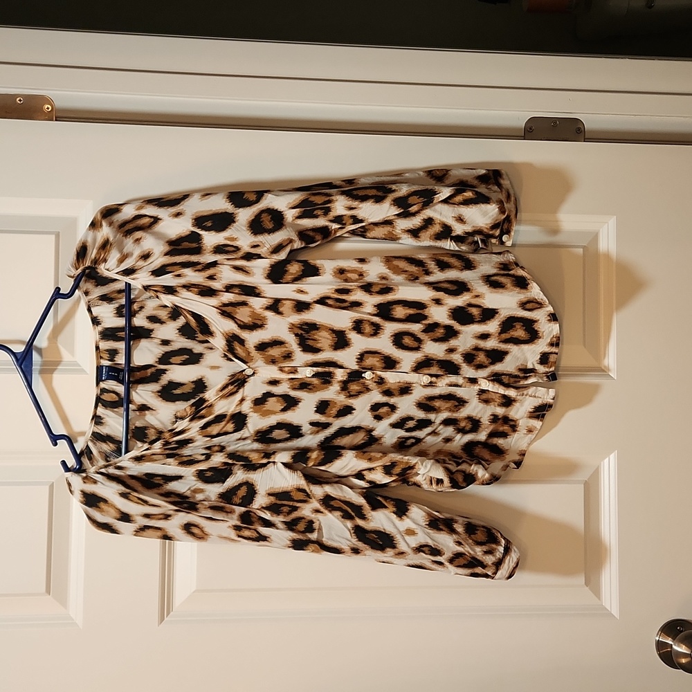 Leopard print blouse